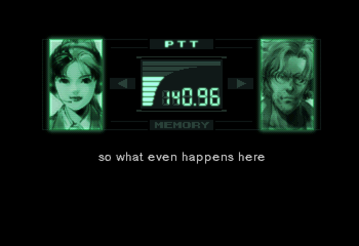 Otacon asking so what even happens here